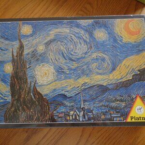 Piatnik Vincent Van Gogh Starry Night Jigsaw Puzzle Deluxe 1000 Piece 540363 NEW